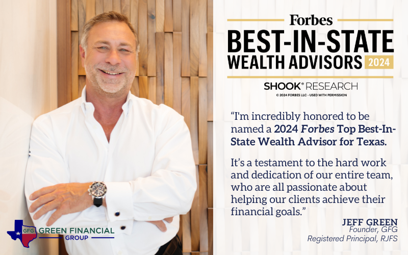 Honored to be Named a 2024 Forbes Top Best-in-State Wealth Advisor for Texas