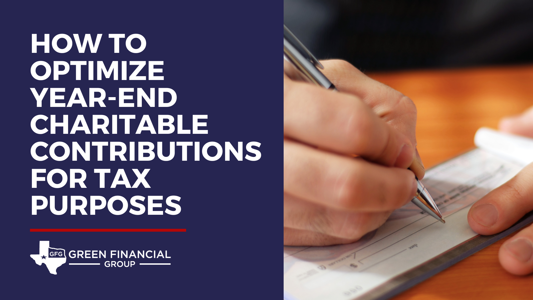 How To Optimize Year-End Charitable Contributions for Tax Purposes
